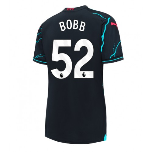 Fotbalové Dres Manchester City Oscar Bobb #52 Dámské Alternativní 2023-24 Krátký Rukáv